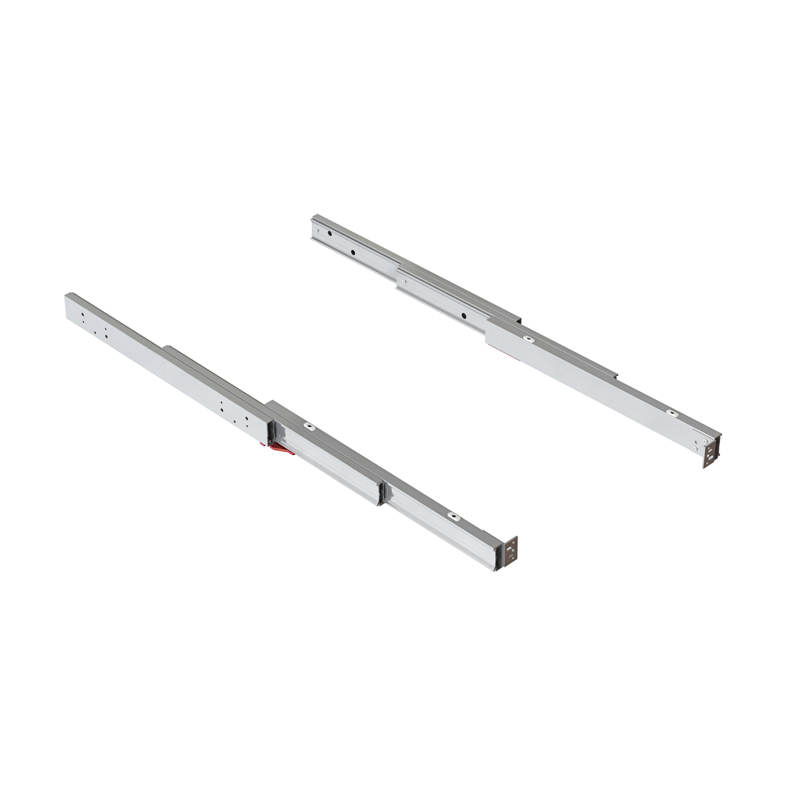 FÜHRUNG Shot für ausziehbaren Tisch, Aluminium, Edelstahl eloxiert - Edelstahlfarben, Metall (120/9/56cm) - EMUCA