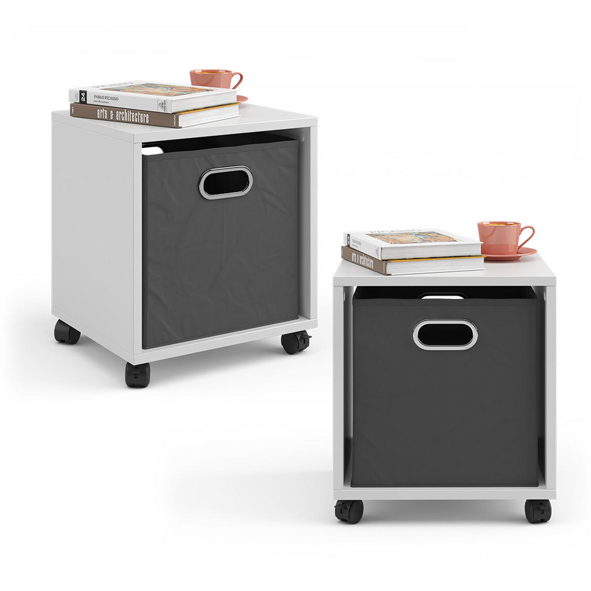 KONFERENČNÍ STŮL Bílá - bílá, kompozitní dřevo (30.8/36.8/42.4cm) - Vicco