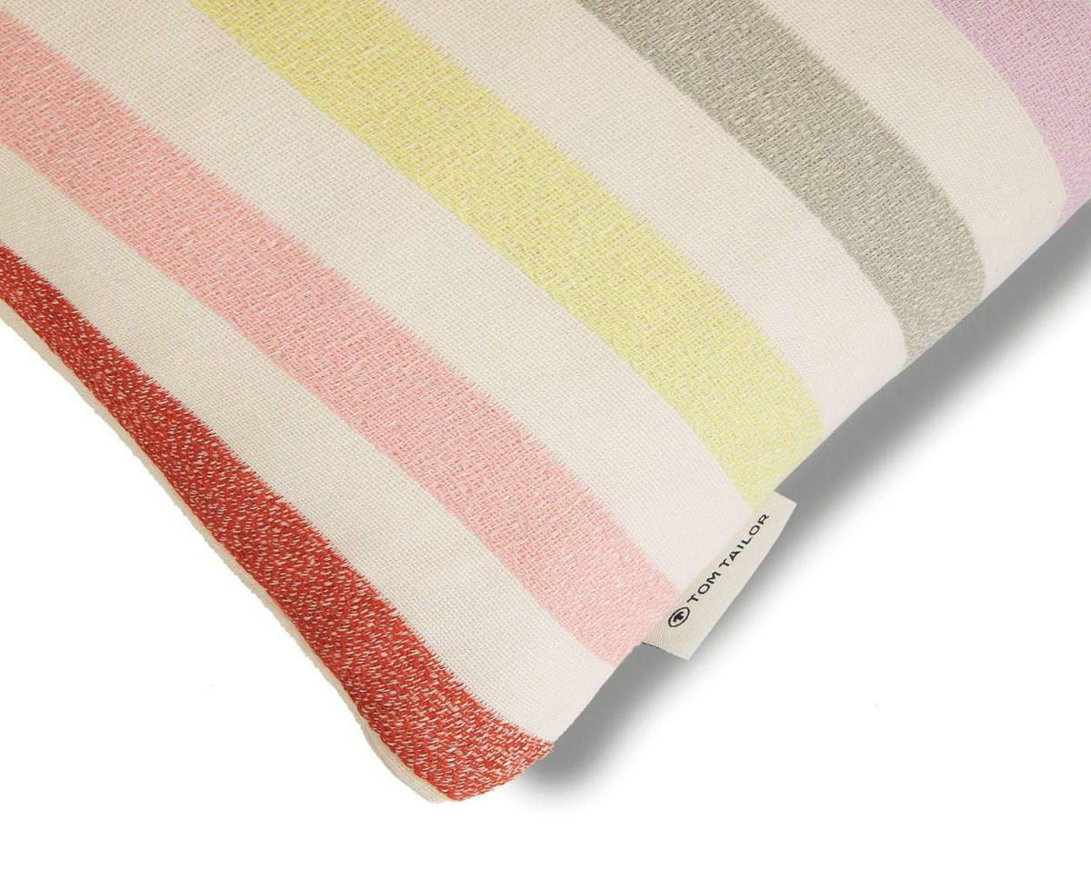 ZIERKISSENHÜLLE Pastel Stripe multi 45x45cm - Multicolor, Textil (45/45cm) - Tom Tailor