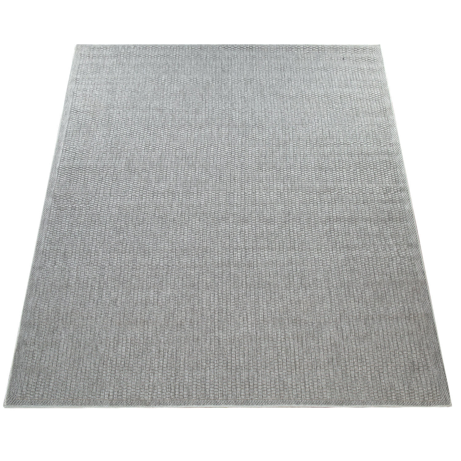 OUTDOOR Teppich Natur Balkon, Terrasse schmutzabweisend Grau Rechteckig 200x350 - Grau, Textil (200/350cm) - KADIMA DESIGN
