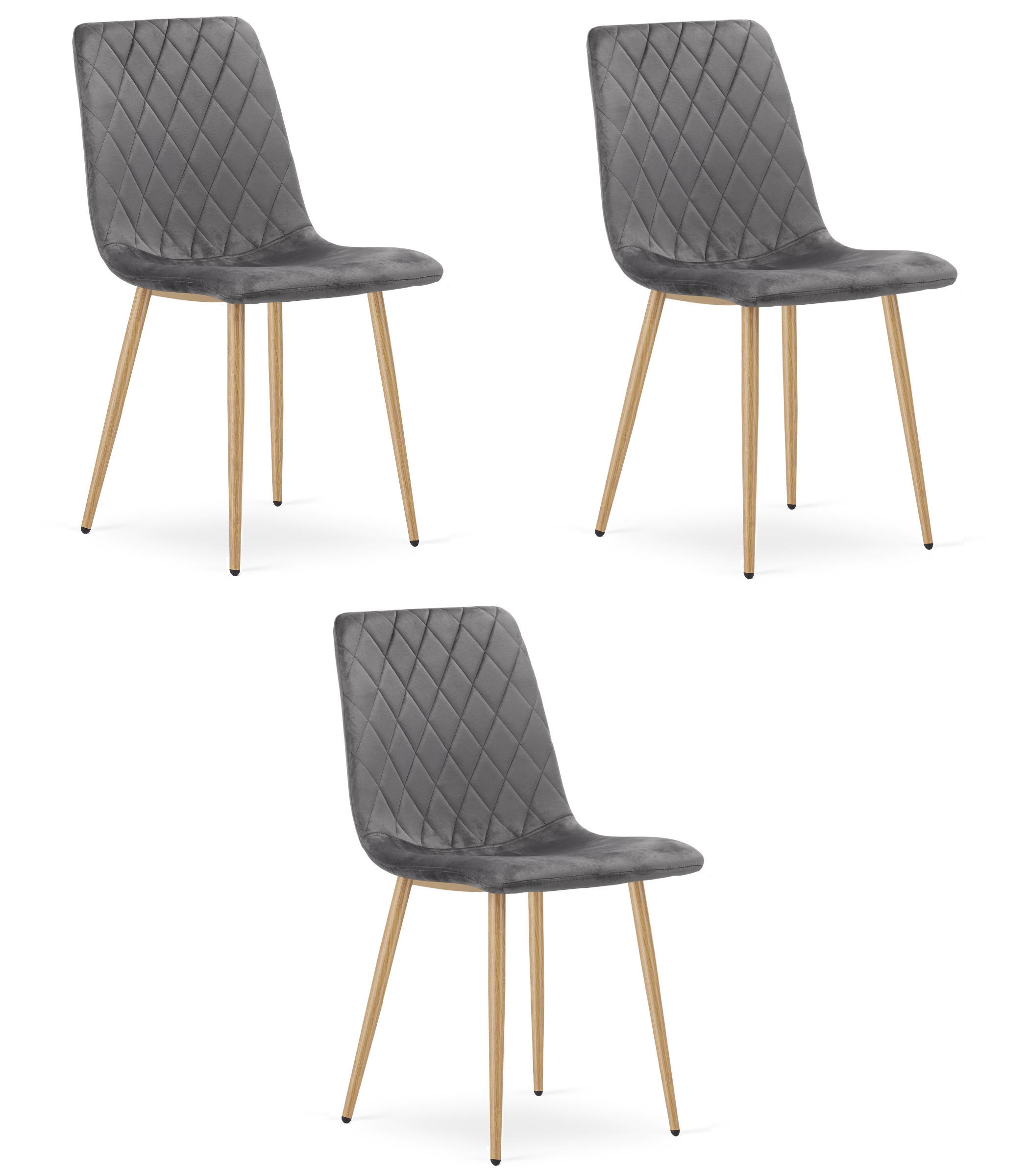 Valora Esszimmerstuhl Dunkelgrau 44.5x88.5x53 cm