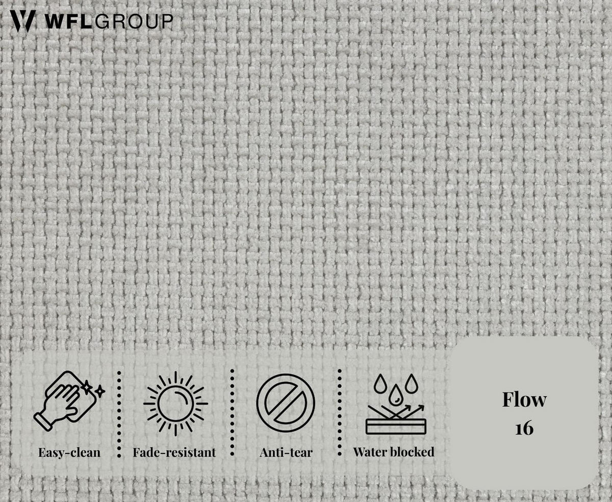 ECKSOFA Marion mit Schlaffunktion & Bettkasten in Chenille Hellgrau, Links 267/154/83 cm - Hellgrau/Schwarz, Kunststoff/Textil (267/154cm) - WFL GROUP
