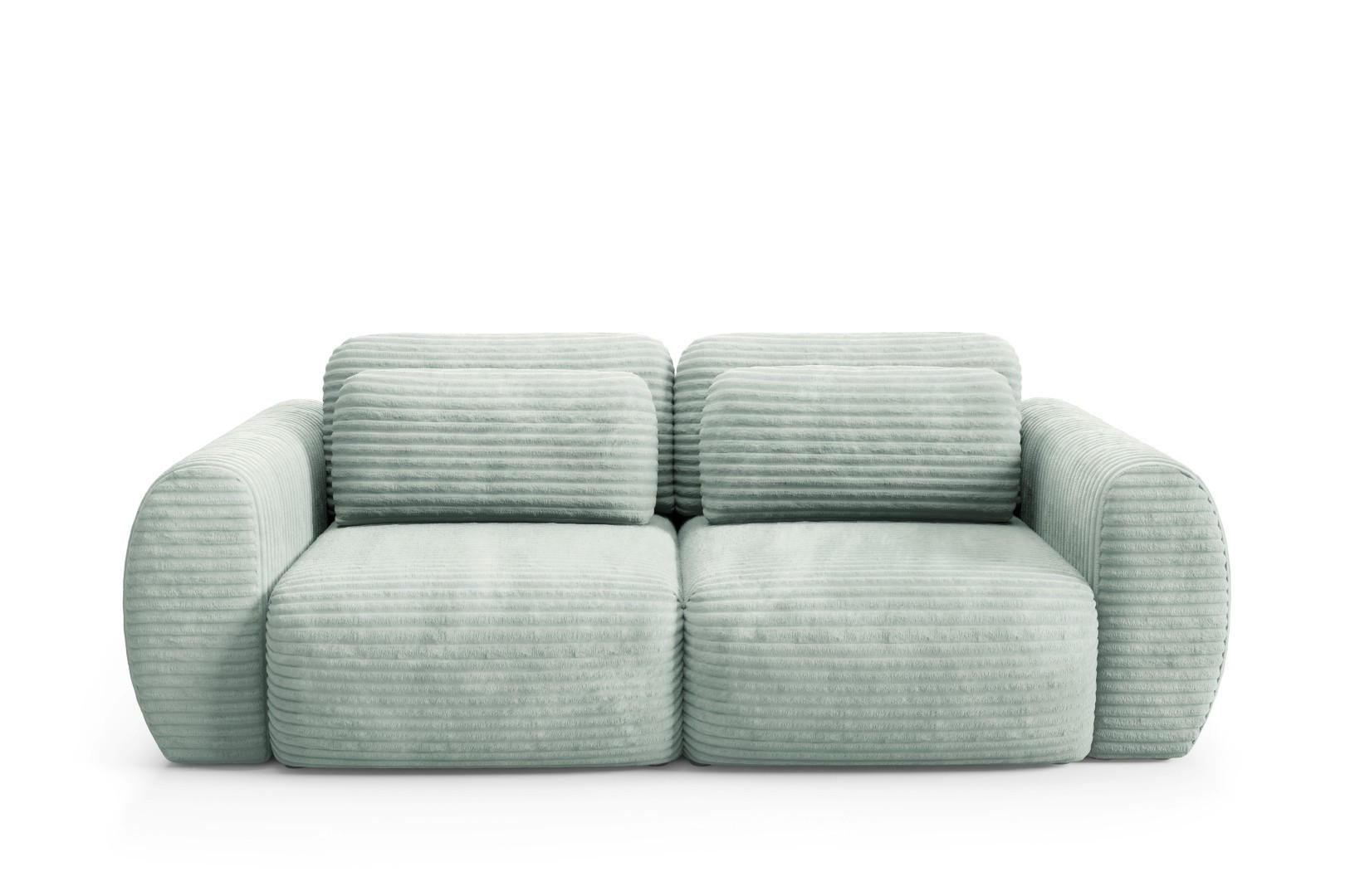 SCHLAFSOFA mit Bettkasten Grün - Schwarz/Grün, Holz/Holzwerkstoff (266/95/110cm) - Furnisell