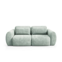 SCHLAFSOFA mit Bettkasten Grün - Schwarz/Grün, Holz/Holzwerkstoff (266/95/110cm) - Furnisell