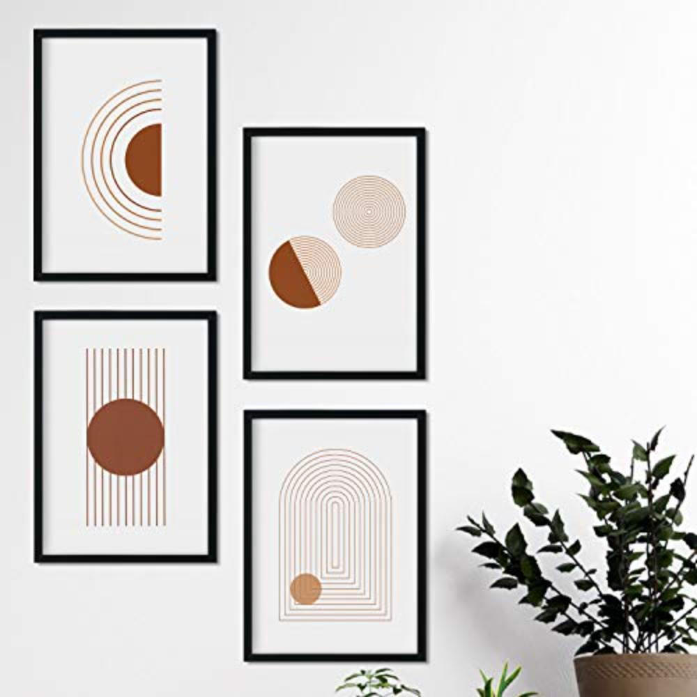 POSTER Set mit 4 Motiven aus Marokko, Mojave, Braun A3 Rahmenlos - Klar, Papier (29.7/3cm) - Nacnic