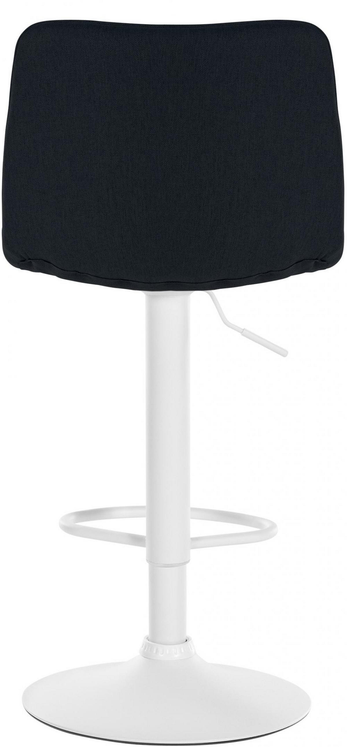 BARHOCKER 2er Set Stoff schwarz - Schwarz, Textil/Metall (45/89/46cm) - CLP