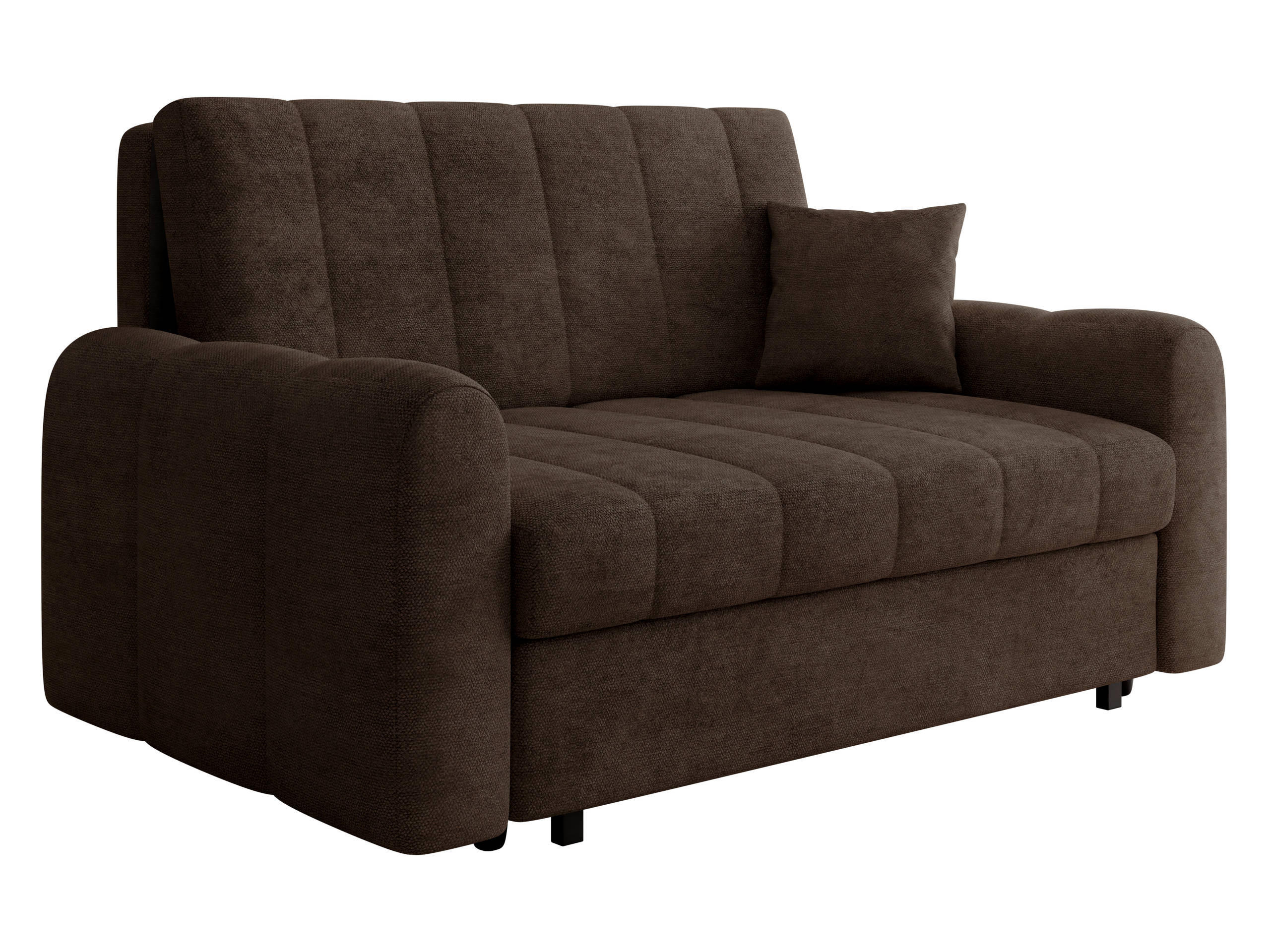SCHLAFSOFA Viva Moon III - Schwarz/Braun, Holz/Metall (168/85/98cm) - MIRJAN24
