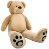 PLÜSCHTIER Riesen Teddy XXL Hellbraun 183cm - Hellbraun, Textil (60/50cm) - Vercart