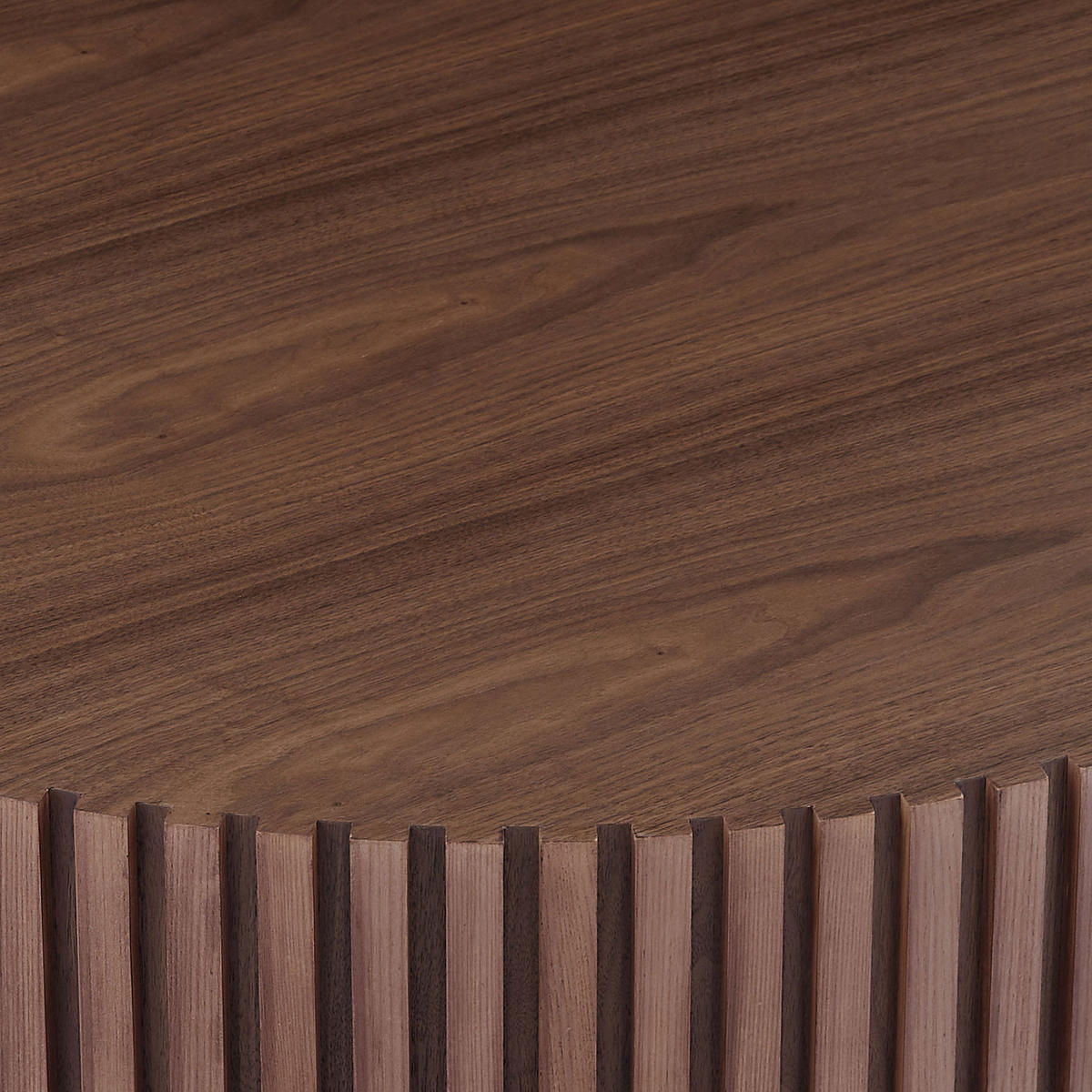 COUCHTISCH 80/80/35 cm walnuss aus MDF mit Rillenrand - Walnussfarben, Holzwerkstoff (80/80/35cm) - OKWISH