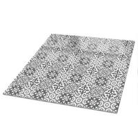 TISCHPLATTE 50x50 cm – Klassische Muster - Braun, Glas (50/50/0.4cm) - Wallfluent