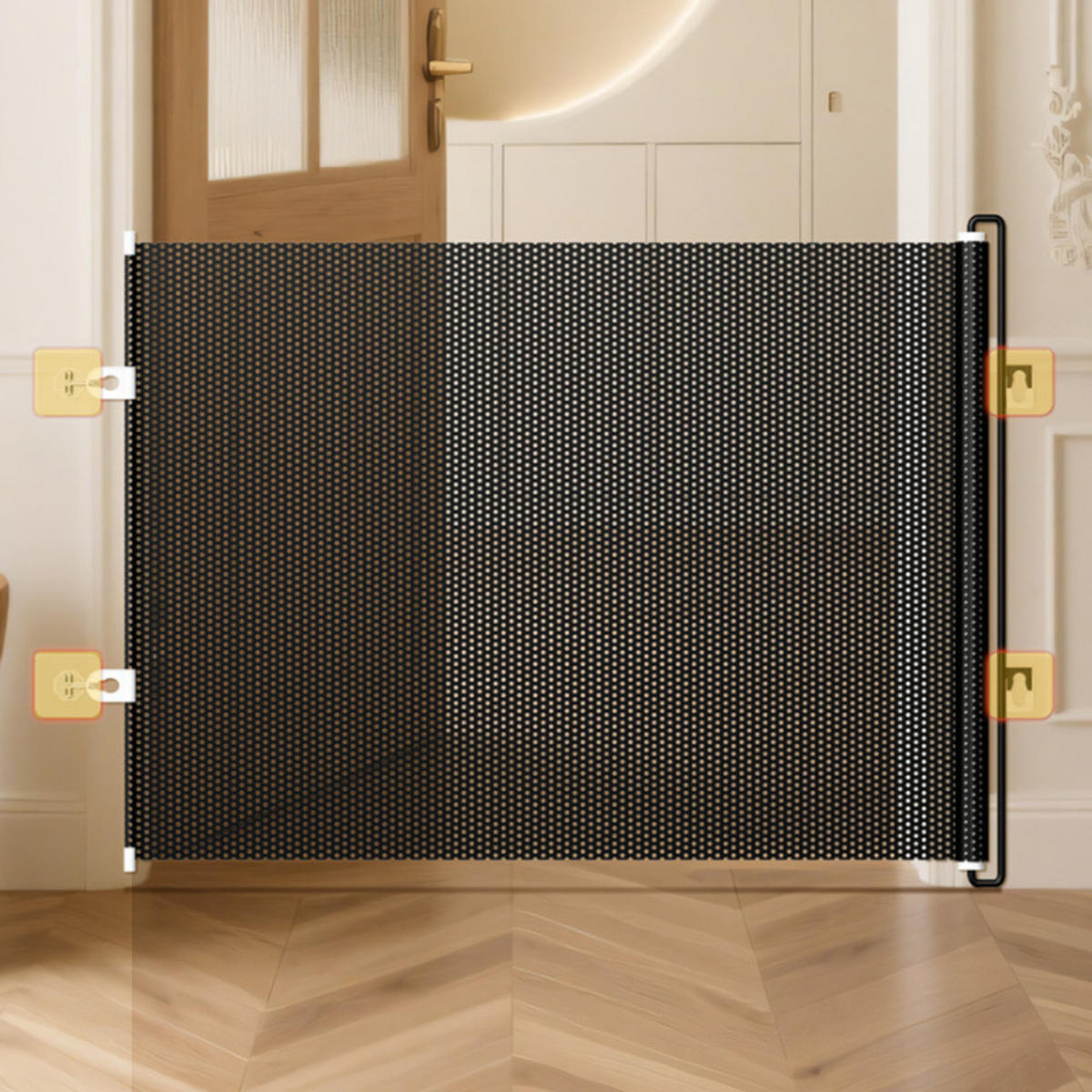 LAUFSTALL Baby, 125 × 68 cm, Schwarz - Schwarz, Kunststoff (68/125cm) - Authentics