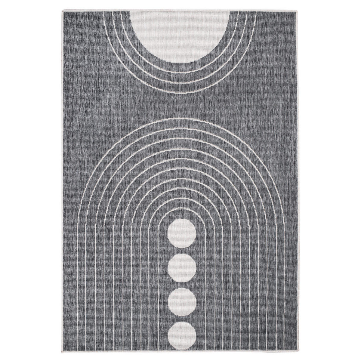 OUTDOOR-TEPPICH DuoRug 5739 Grau 160x230 cm - Grau, Textil (160/230cm) - carpet city
