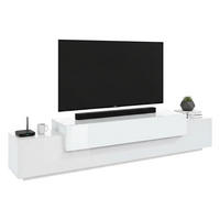 FERNSEHSCHRANK Glänzendes Weiß 45/240/52 cm - Weiß, Holzwerkstoff (240/52/45cm) - DMORA