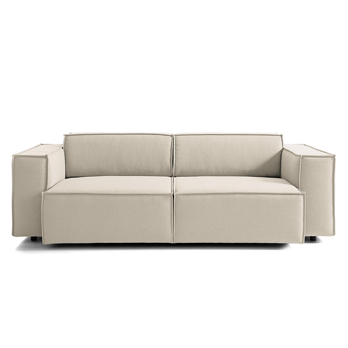 2,5-SITZER SOFA - Weiß, Textil (223/70/96cm) - home24