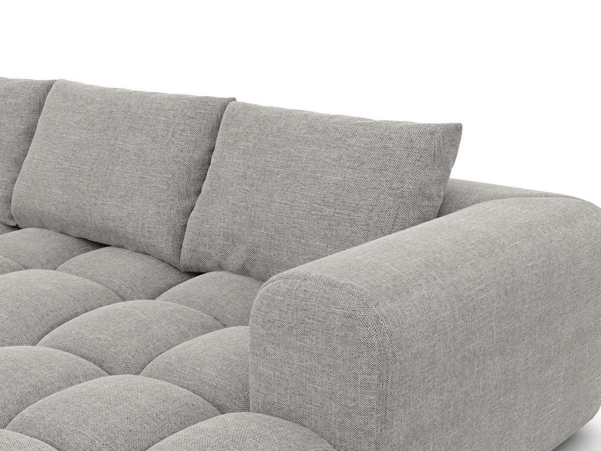 WOHNLANDSCHAFT Casaluna U-Form Hellgrau Strukturstoff - Hellgrau, Kunststoff (338/88/267cm)