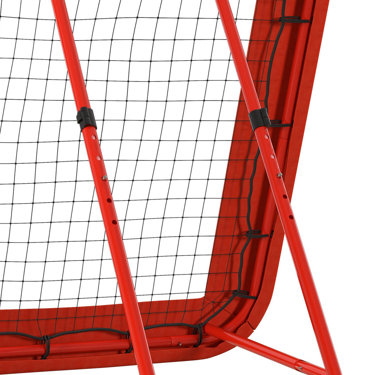 REBOUNDER für Fussball DE-10351 verstellbar, faltbar Rot - Rot, Metall (118/128cm) - ComfortXL