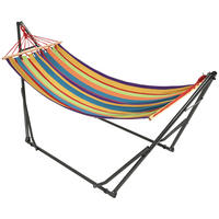 HÄNGEMATTE DE-13578 2-in-1 mit Wäscheständerfunktion Mehrfarbig - Multicolor, Metall (100/94/270cm) - ComfortXL