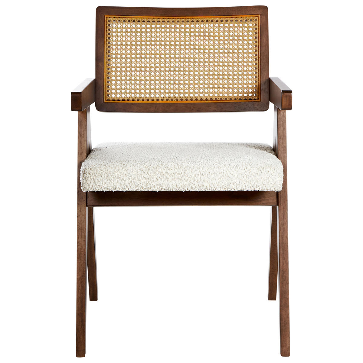 JÍDELNÍ ŽIDLE sada 2 ks Béžová Ava - hnědá/béžová, dřevo (55/85/62cm) - Beliani