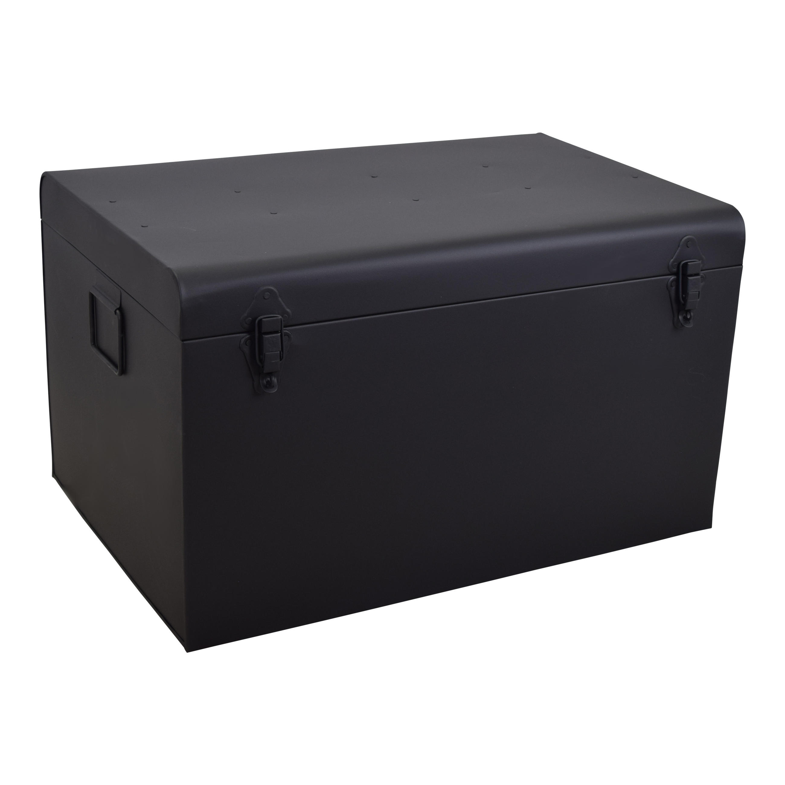 AUFBEWAHRUNGSTRUHE Kris Schwarz - Schwarz, Metall (60/35/40cm) - LOFT42