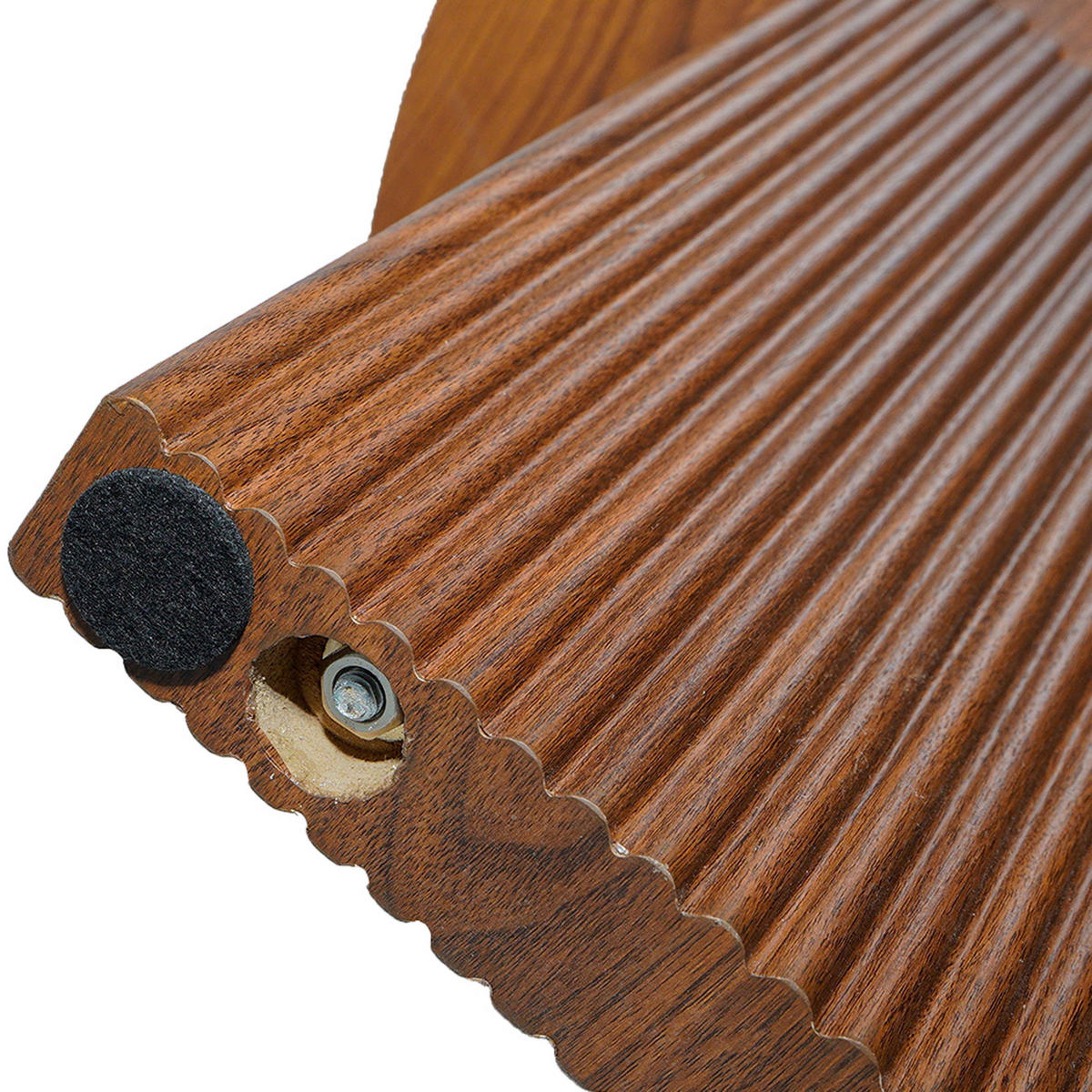 COUCHTISCH, dunkles Holzeffekt - Braun, Holz (80/80/45cm) - Oviala