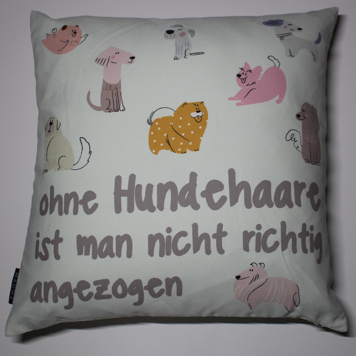 KISSENHÜLLE TIERISCH - Mintgrün, Textil (45/45cm) - Magma Heimtexx