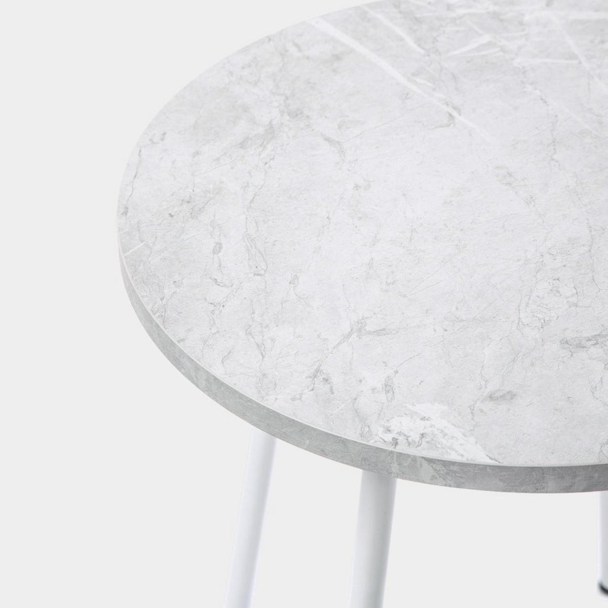 BEISTELLTISCH Siena Weiß 45 cm x 50 cm - Weiß, Holzwerkstoff (45/45/50cm)