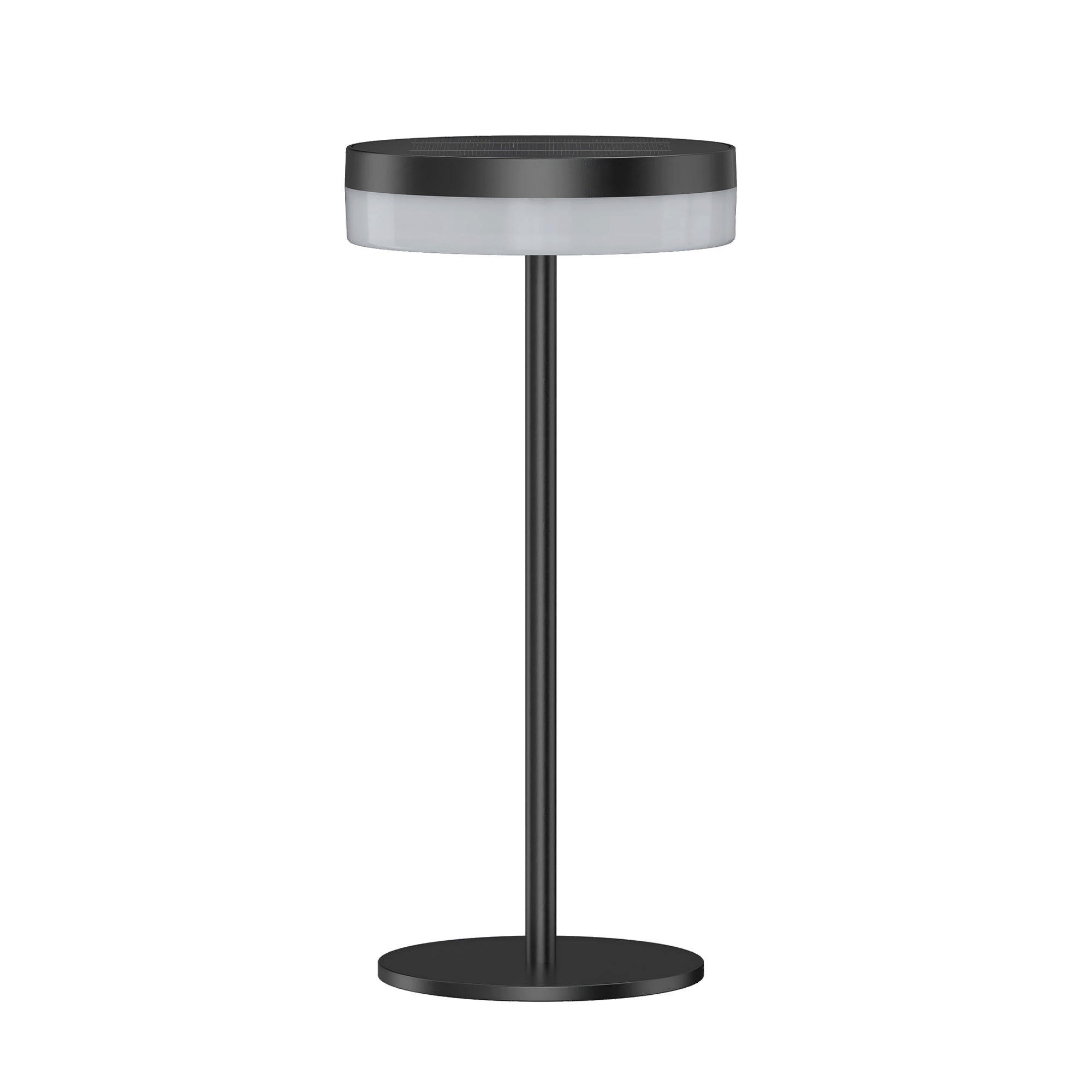 SOLARTISCHLAMPE VIVIA schwarz - Schwarz, Metall (15.3/15.3/13.5cm) - Lumisky