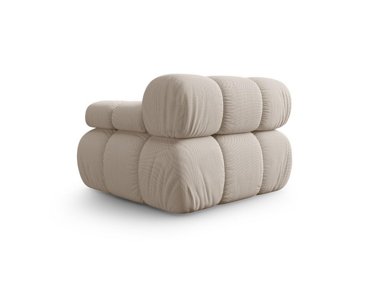 MODUL rechts Bellis aus 3D-Stoff leichtes beige - Creme, Textil (94/70/94cm) - Micadoni