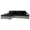 ECKSOFA Bangkok, Seite: Links - Silberfarben/Hellgrau, Holz/Textil (310/175cm) - MIRJAN24