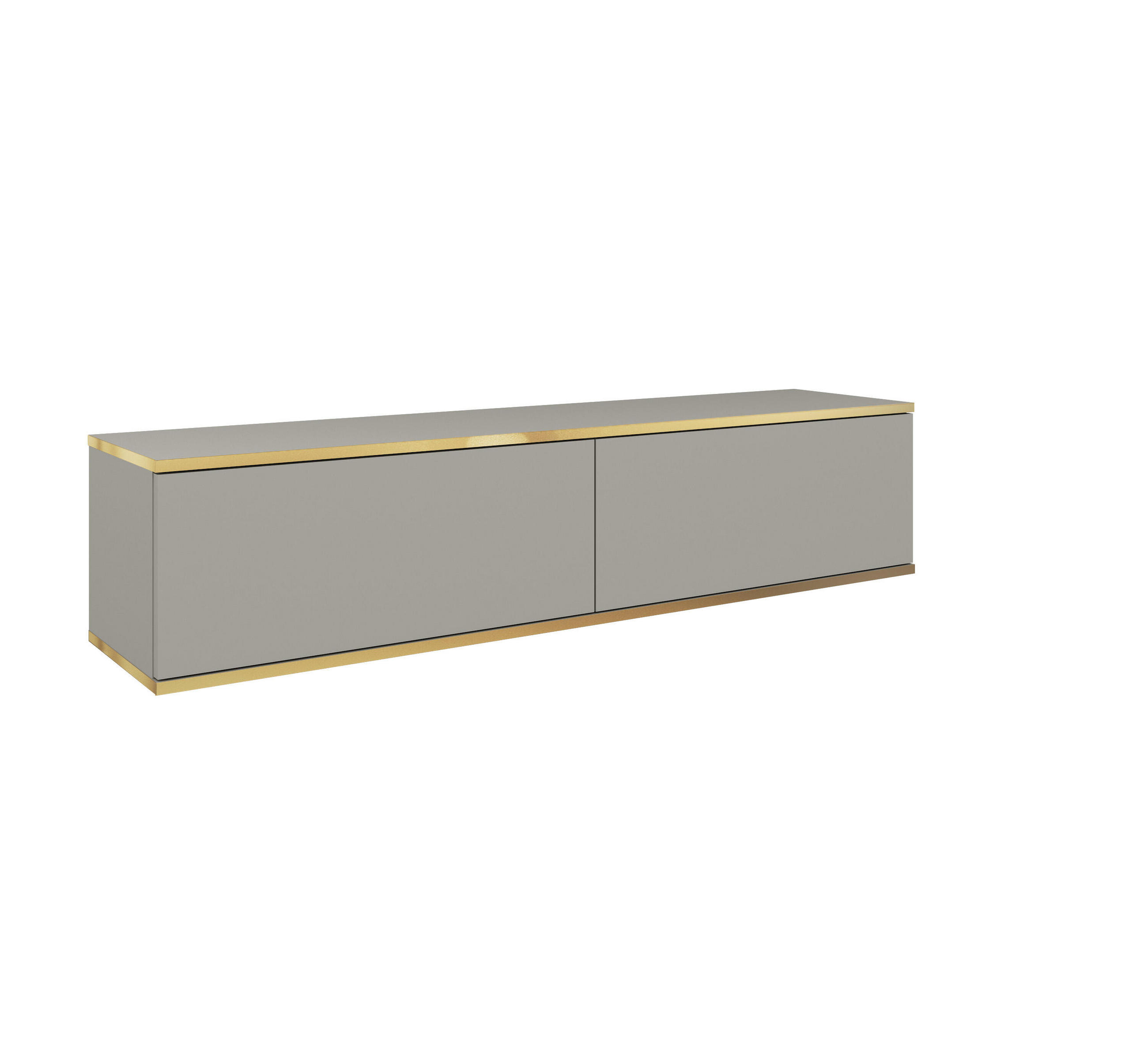 TV-LOWBOARD GRAU - Grau, Holzwerkstoff (135/30/32cm) - FURNLUX