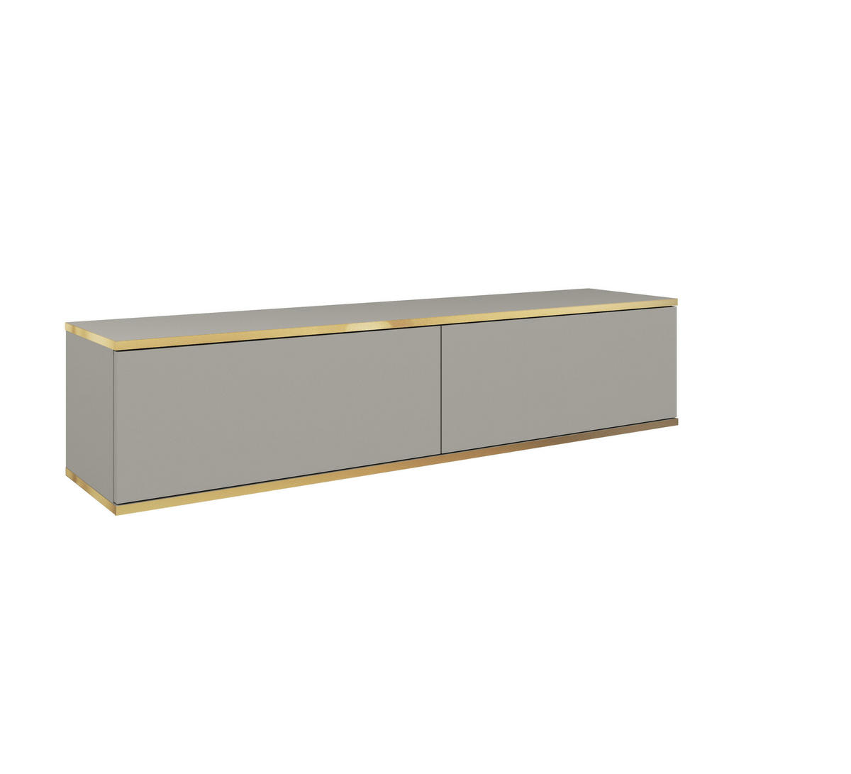 TV-LOWBOARD GRAU - Grau, Holzwerkstoff (135/30/32cm) - FURNLUX