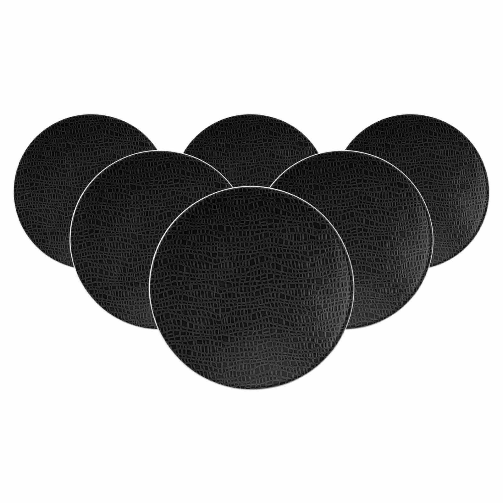 BROTTELLER Life Fashion Glamorous Black ø 16,5 cm 6er Set - Schwarz, Keramik (16.5cm) - Seltmann Weiden
