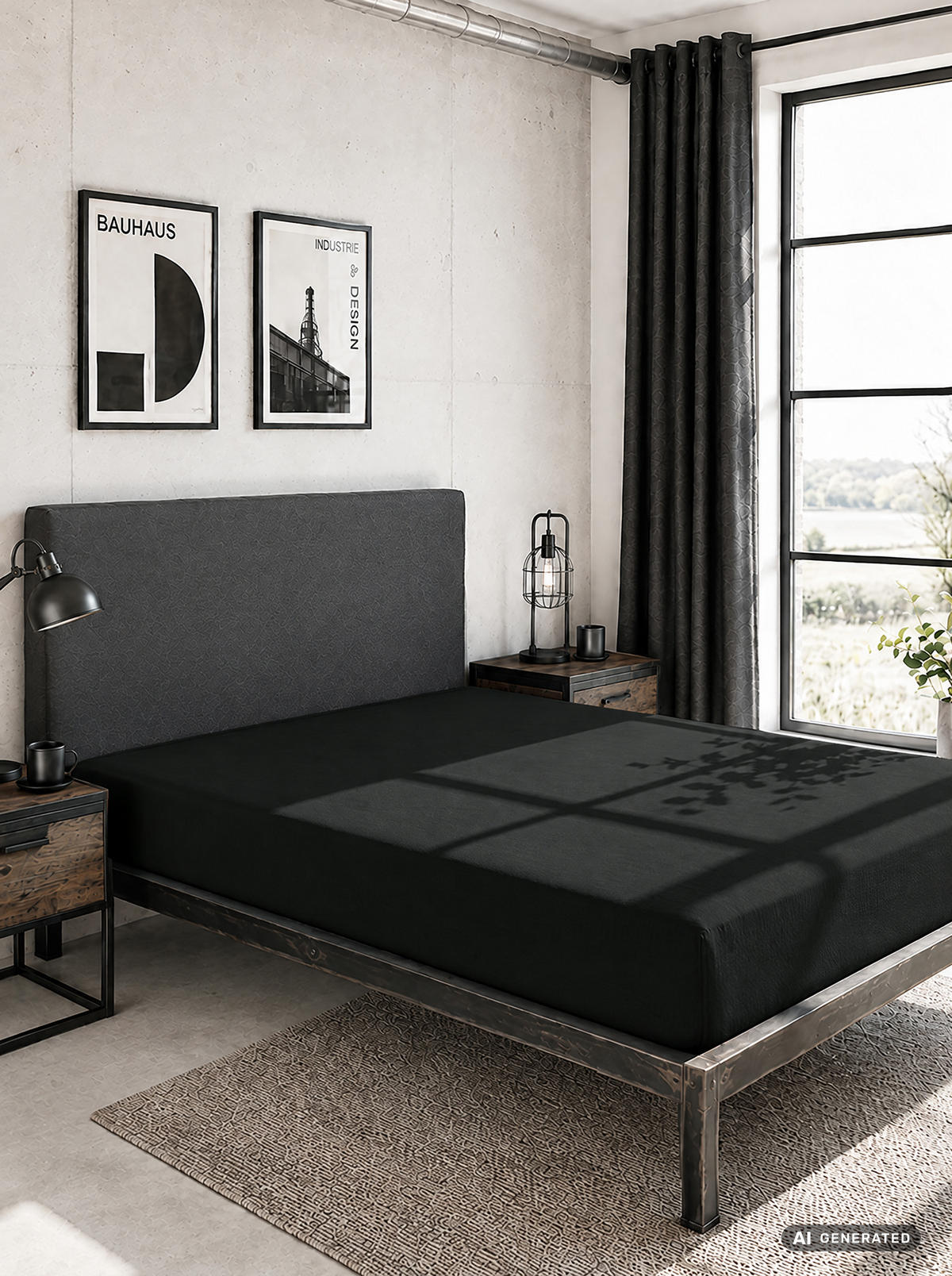 SPANNBETTTUCH Basic Jersey schwarz, 120x200 cm - Schwarz, Textil (120/200cm) - Castell