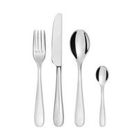 BESTECKSET Nuovo Milano - 5180S24M - Monoblock - 24-teilig - von Ettore Sottsass - Silberfarben, Metall - Alessi