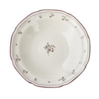 TELLER Rosalie Weiß 22x22x3.8 cm Porzellan - Weiß, Keramik (22cm) - Mondex