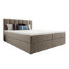 BOXBETT Benetutti 160/200 cm in Beige – mit Bettkasten und Topper - Beige/Schwarz, Holz/Holzwerkstoff (160/200cm) - AX Living