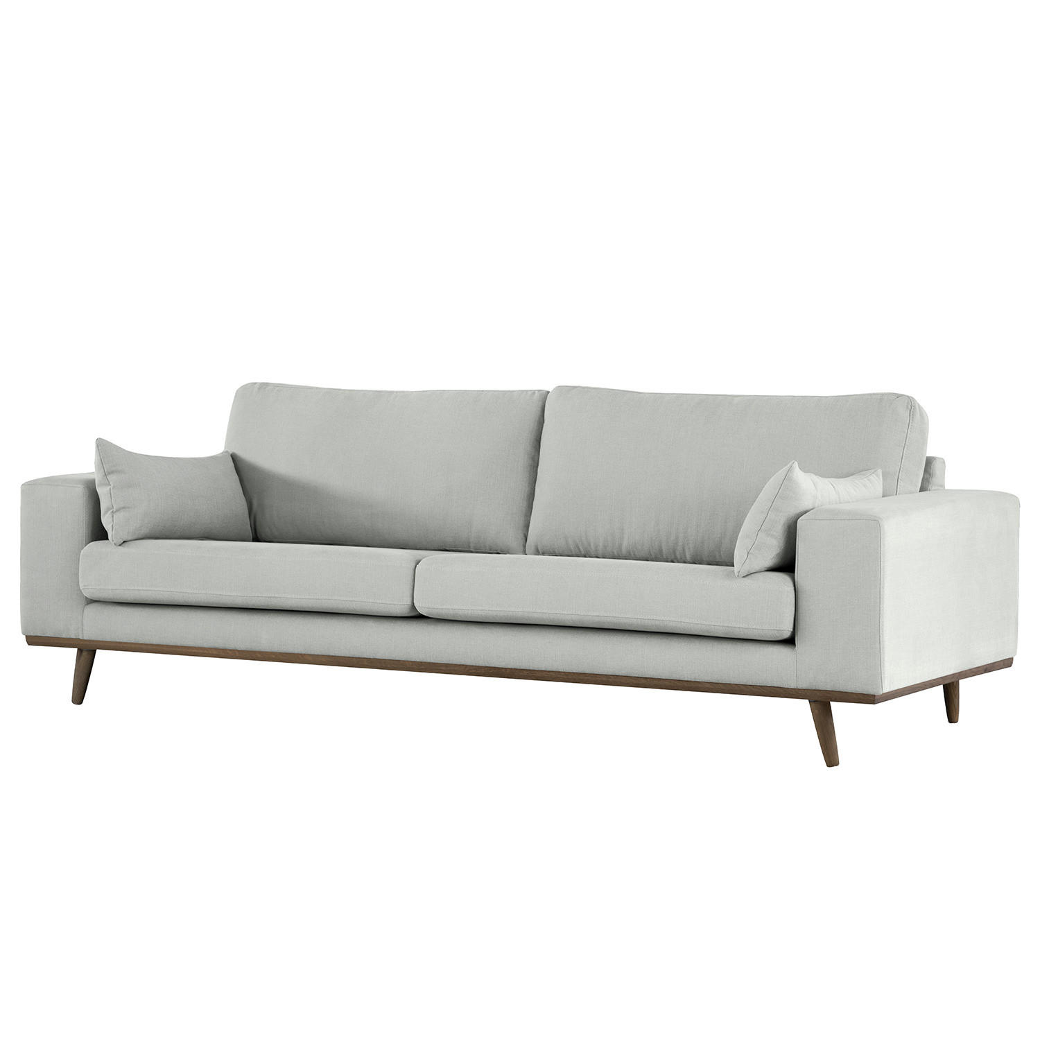 3-SITZER SOFA - Grau, Naturmaterialien (237/81/88cm) - home24
