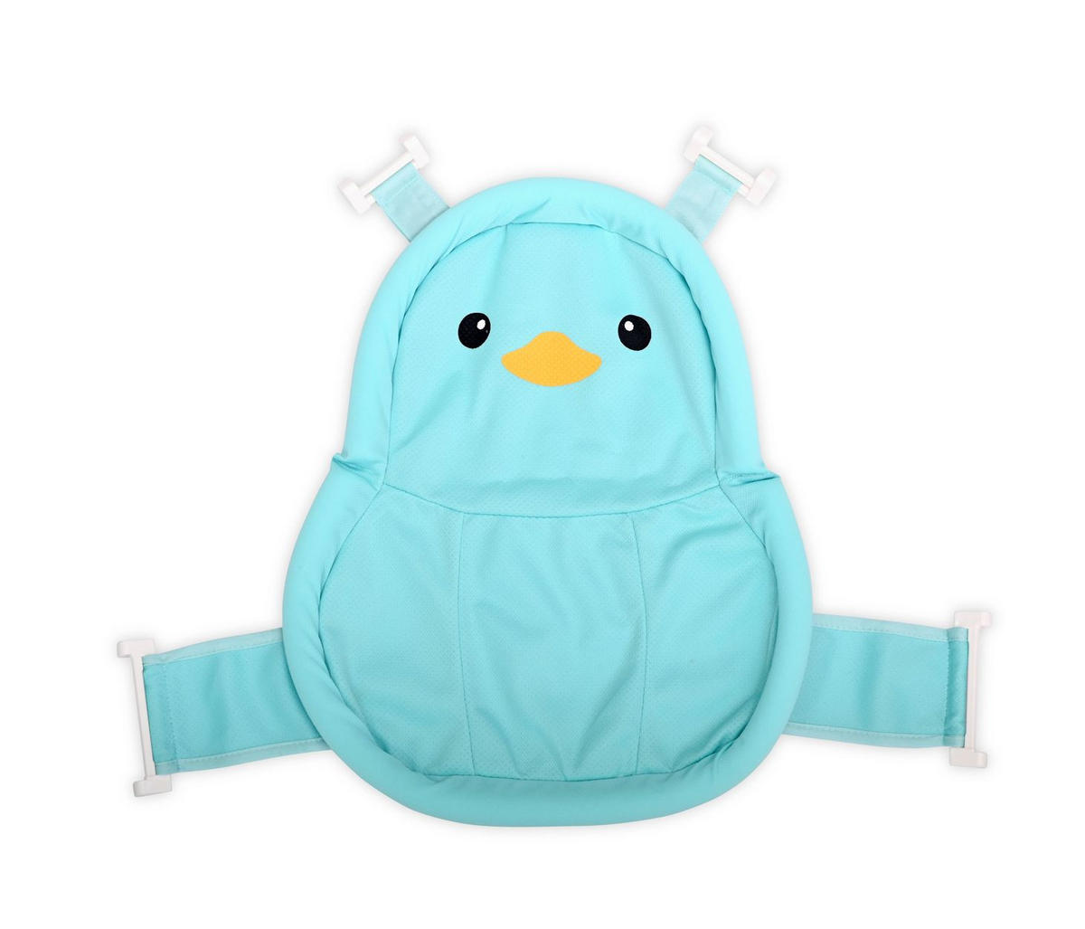 BABYBADENETZ Pinguin blau Kunststoff-Clips, Badewannennetz, schnell trocknend, passend 84–100 cm - Blau, Textil (28/28cm) - Lorelli