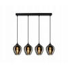 PENDELLEUCHTE Hegel - Transparent/Anthrazit, Glas/Metall (15/65/80cm) - kiki design