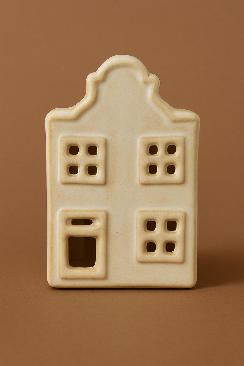 LED-LATERNENHAUS Hytte Weiß 5,7x5,5x8,6 cm Keramik - Weiß, Keramik (5.5/8.6/5.7cm) - Mondex