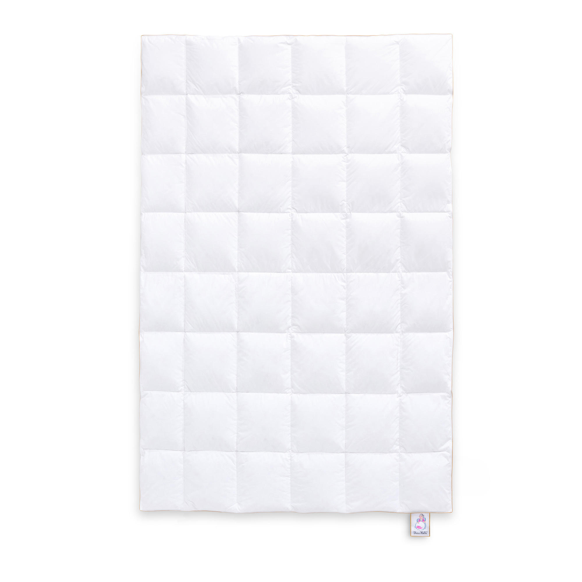 GANZJAHRESBETTDECKE MEGAN Entendaunen medium - Weiß, Naturmaterialien/Textil (135/200cm) - Frau Holle