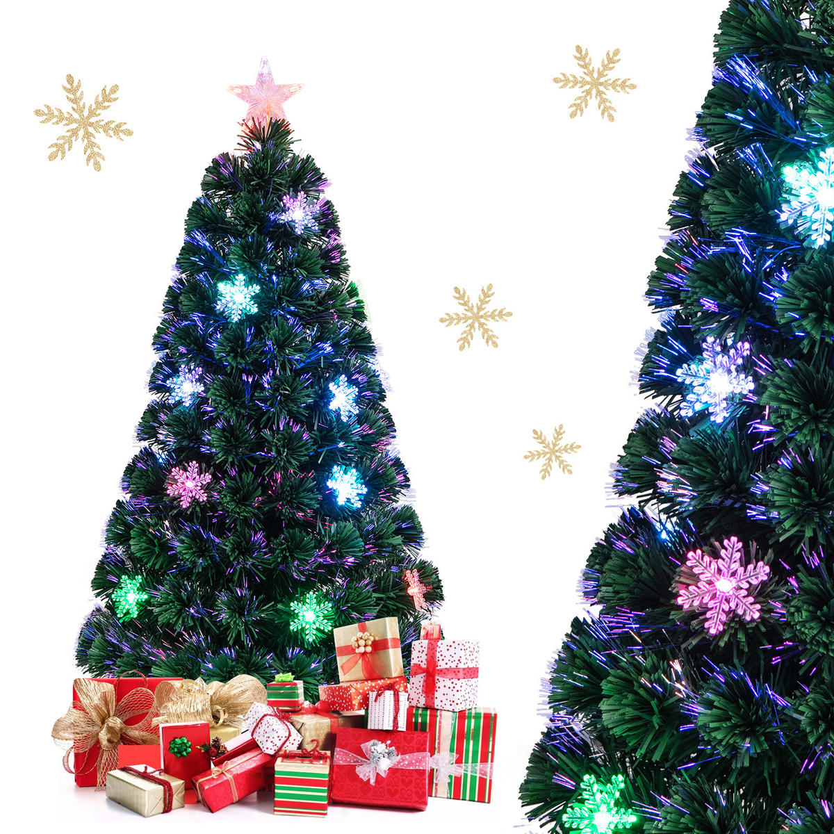 WEIHNACHTSBAUM Grün - Grün, Kunststoff (120cm) - COSTWAY