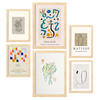 POSTER Set Mit 6 Modernismus Sammlung A3 & A4 Rahmen Aus Hellem Holz - Beige, Papier (29/3cm) - Nacnic