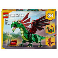 KLEMMBAUSTEINE Creator Midval Drache - Gelb, Kunststoff (6/26/38cm) - Lego