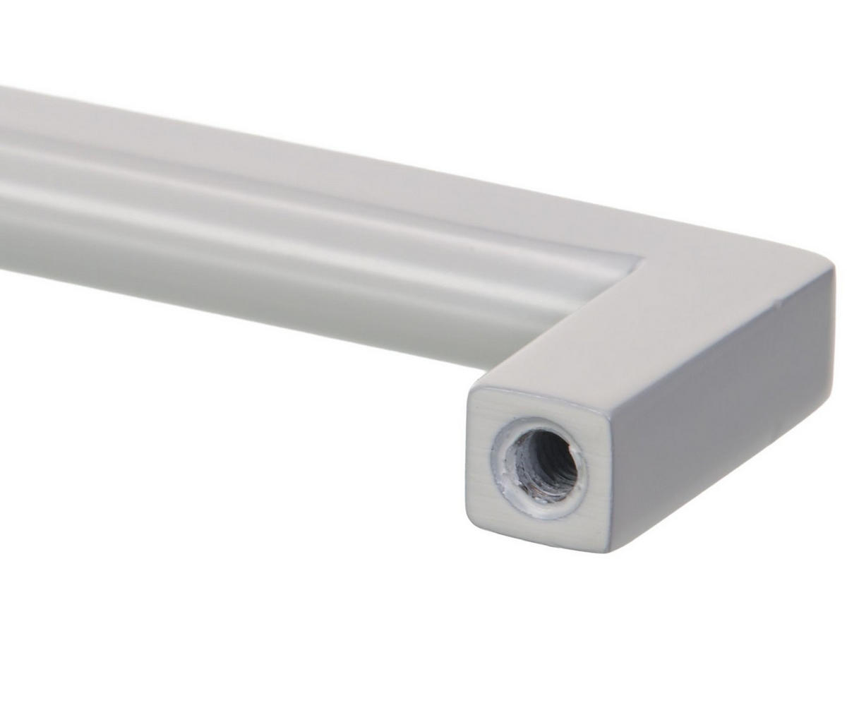 MÖBELGRIFF BA 192mm Küchengriff Weiss matt Schrankgriff schmal Türgriff modern - Weiß, Metall (0.9/2.8/20cm) - Livingpoint24