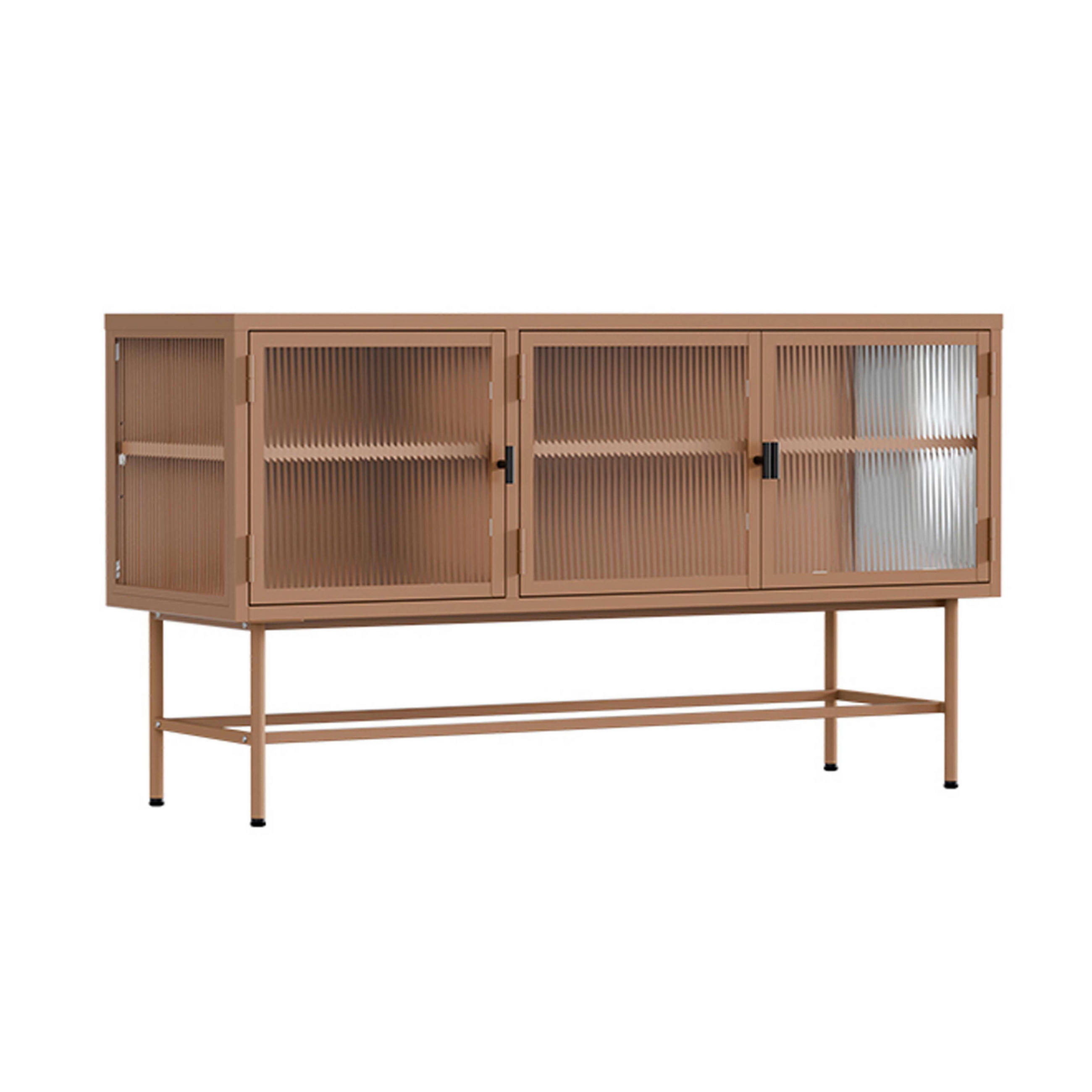 SIDEBOARD, Braun - Braun, Metall (40/66/120cm) - Oviala