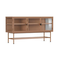SIDEBOARD, Braun - Braun, Metall (40/66/120cm) - Oviala