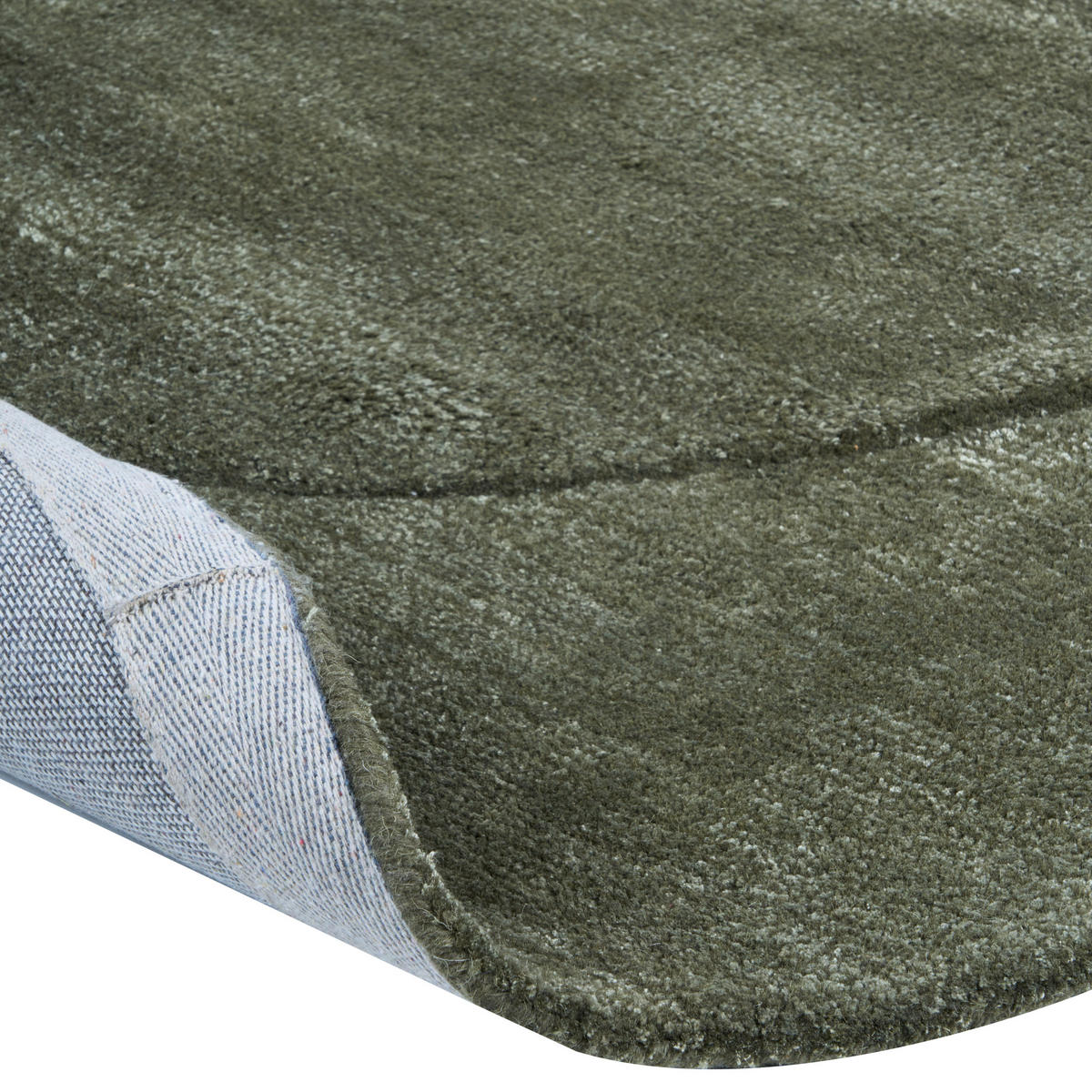 KOBEREC Tmavě zelený 160/230 cm Viskóza Masso - zelená barva, textil (160/230cm) - Beliani