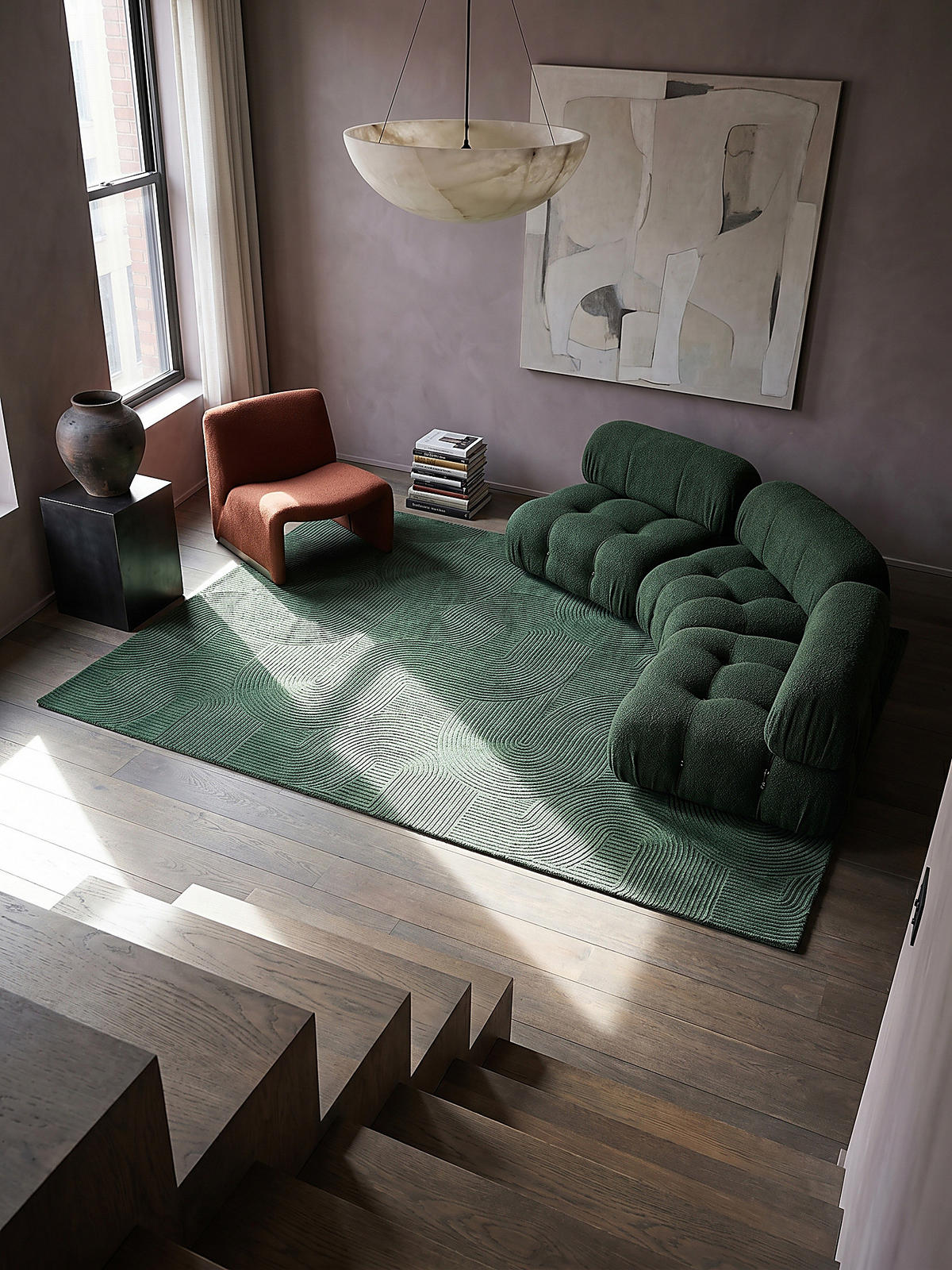 KURZFLORTEPPICH Antirutsch Geometrisch DALAR Polypropylen Waldgrün 300 x 400 cm - Grün, Textil (300/400cm) - KADIMA DESIGN