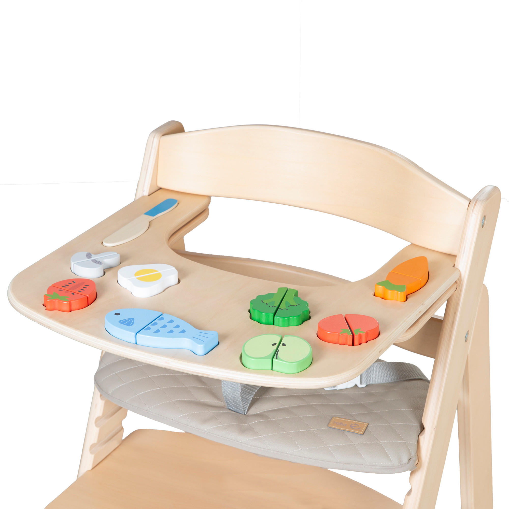 ESSBRETT mit Spielelementen - Sit Up Flex - Naturfarben, Holzwerkstoff (42/2/40cm) - Roba